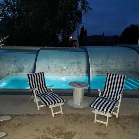 Chambre Bleue Avec Acces Plage 博格斯 外观 照片