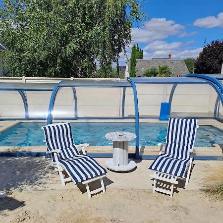 Chambre Bleue Avec Acces Plage 博格斯 外观 照片