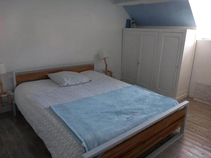 Chambre Bleue Avec Acces Plage 博格斯 外观 照片