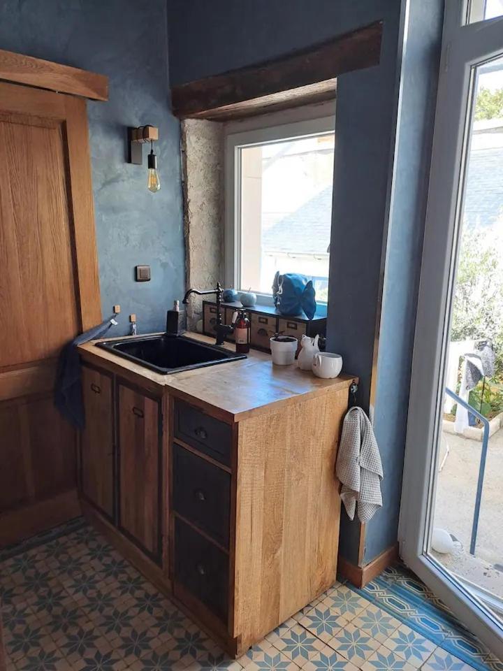 Chambre Bleue Avec Acces Plage 博格斯 外观 照片