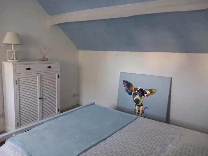 Chambre Bleue Avec Acces Plage 博格斯 外观 照片